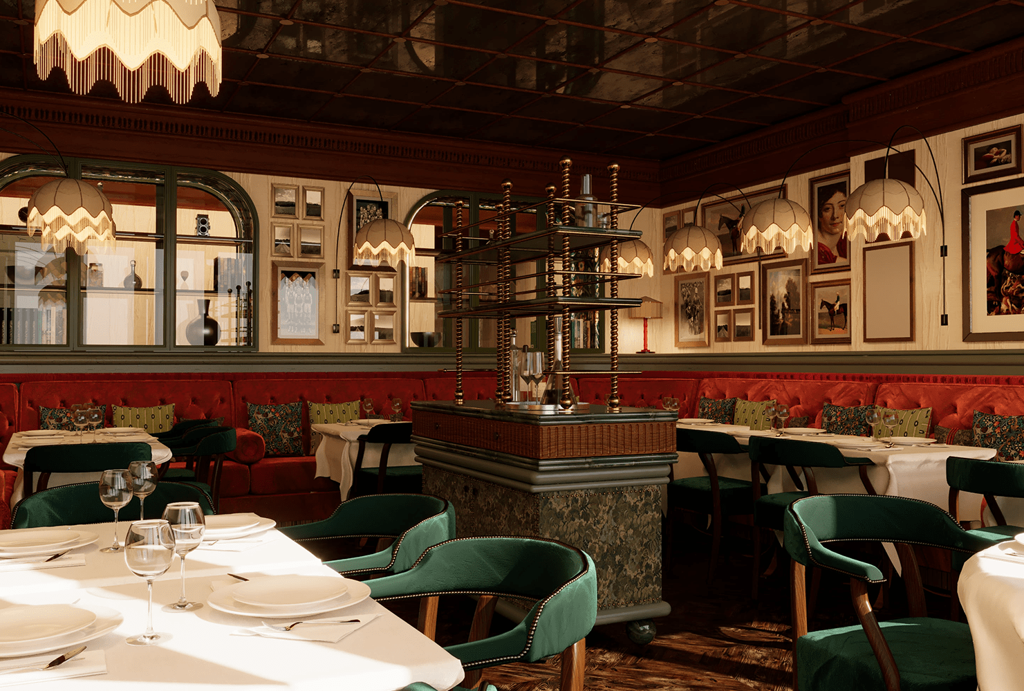 Interior restaurant design in Paris for the new Zeffirino