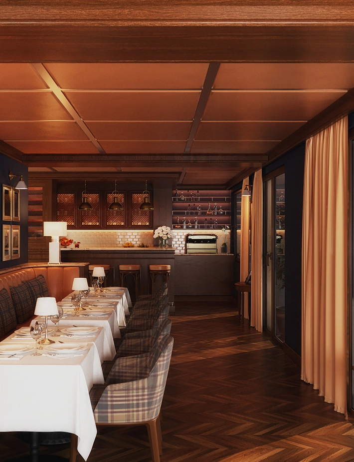 Bar design for the future Private Club "Salle 39" at Monaco